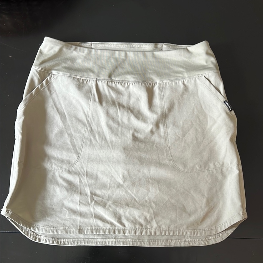 Patagonia White Mini with shorts Skirt for Athletic Occasions